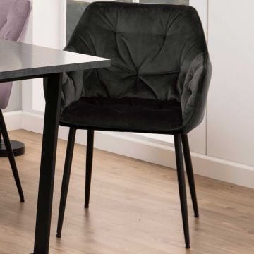 Sessel Lynn - grau/braun/schwarz