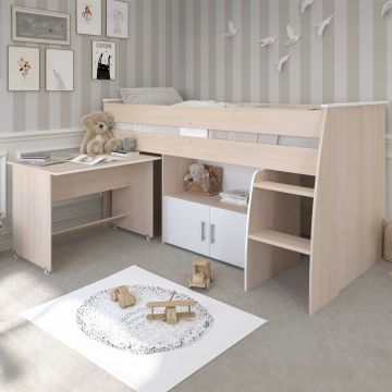Halbhochbett mit Schreibtisch Charly