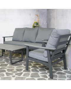 Durkin Lounge Set - 124x60x66 cm - Anthrazit 